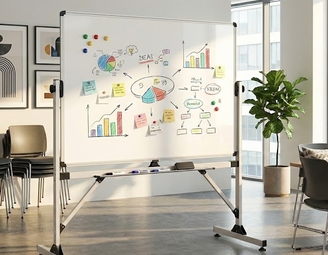 Top Benefits of a White Notice Board in the Workplace