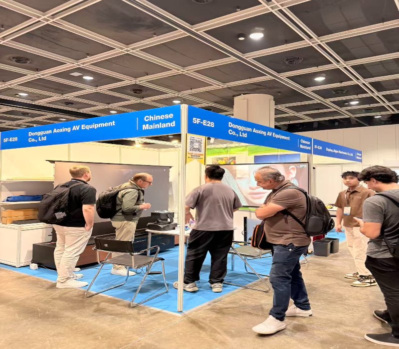 Dong Guan Aoxing AV Equipment brille à la foire électronique de Hong Kong 2026 (édition printemps)