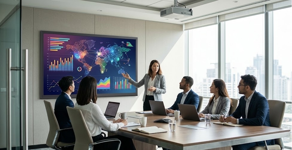 ALR vs White Screen Which Ambient Light Projector Screen Is Better for Boardrooms