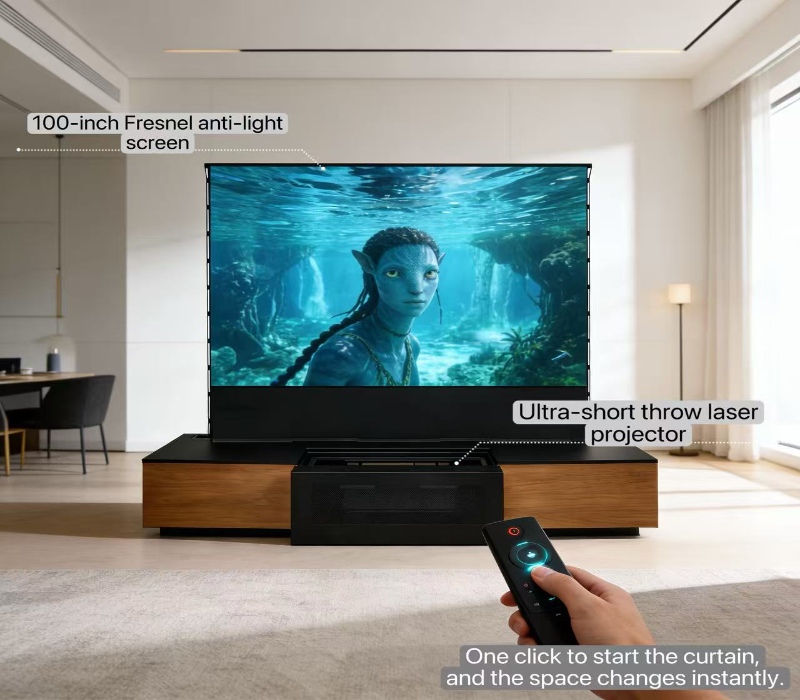 ALR projector screen daytime viewing
